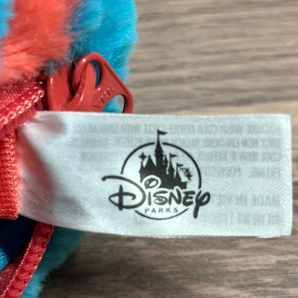 Disney Parks Mickey Mouse Crossbody Bag Kids Pink Blue Faux Fur Plush Ears
